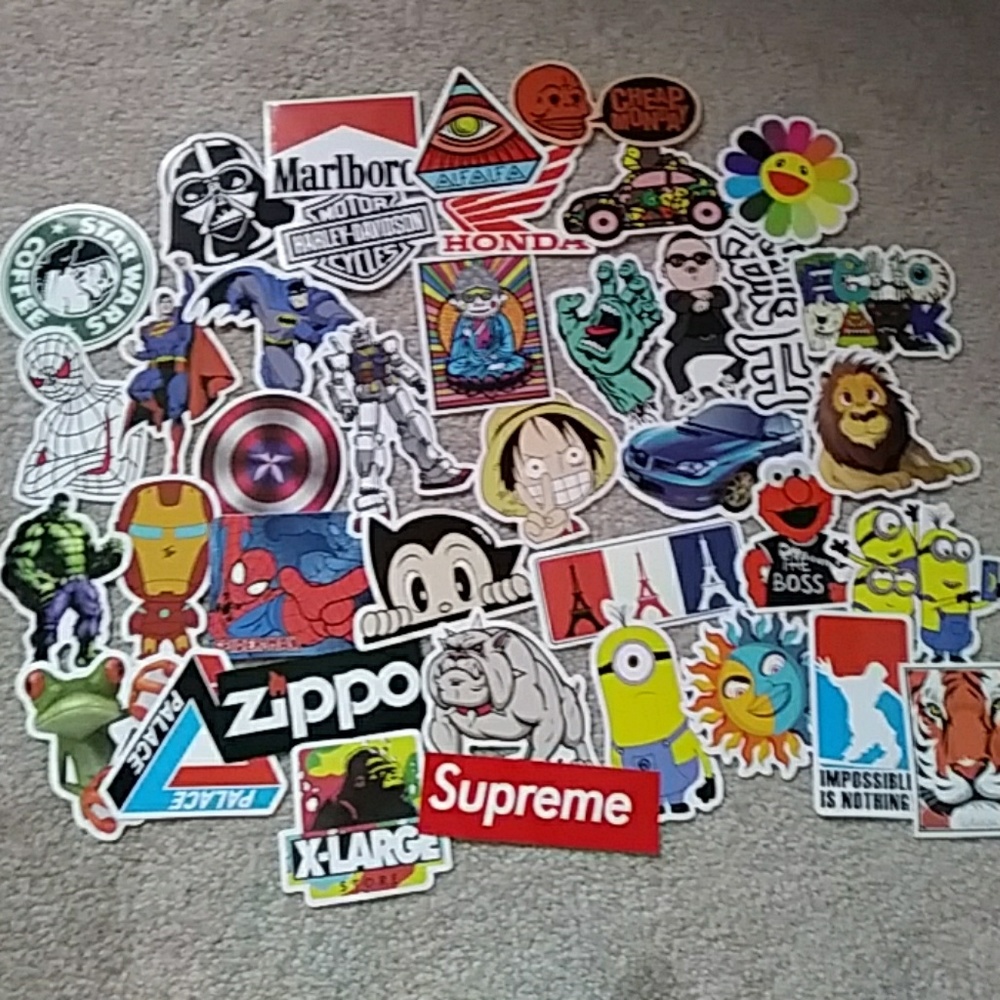 38 pack of stickers